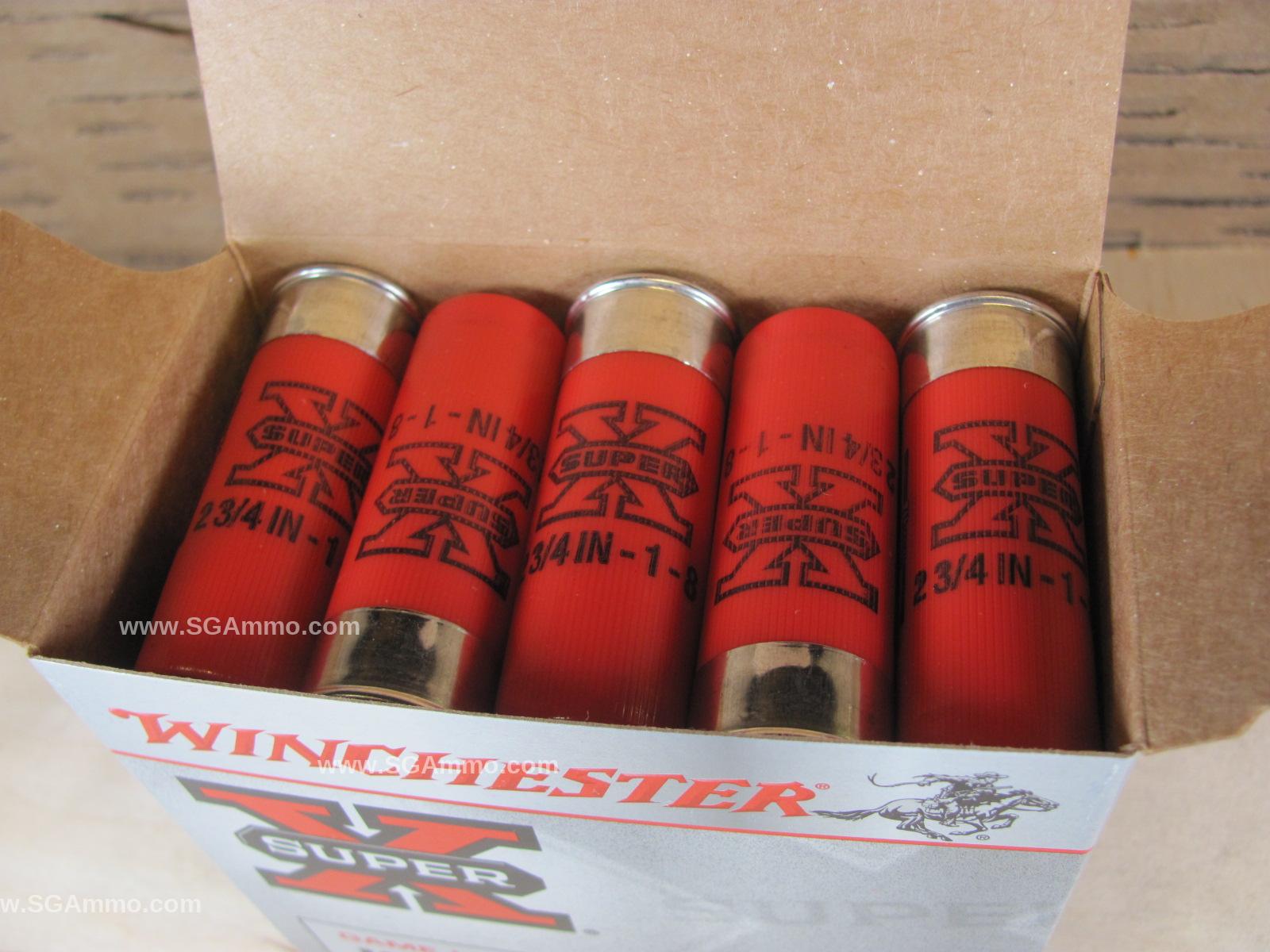 25 Round Box - 12 Gauge 2.75 Inches 1 Ounce Number 8 Shot 1290 FPS Winchester Super X Ammo - XU128B